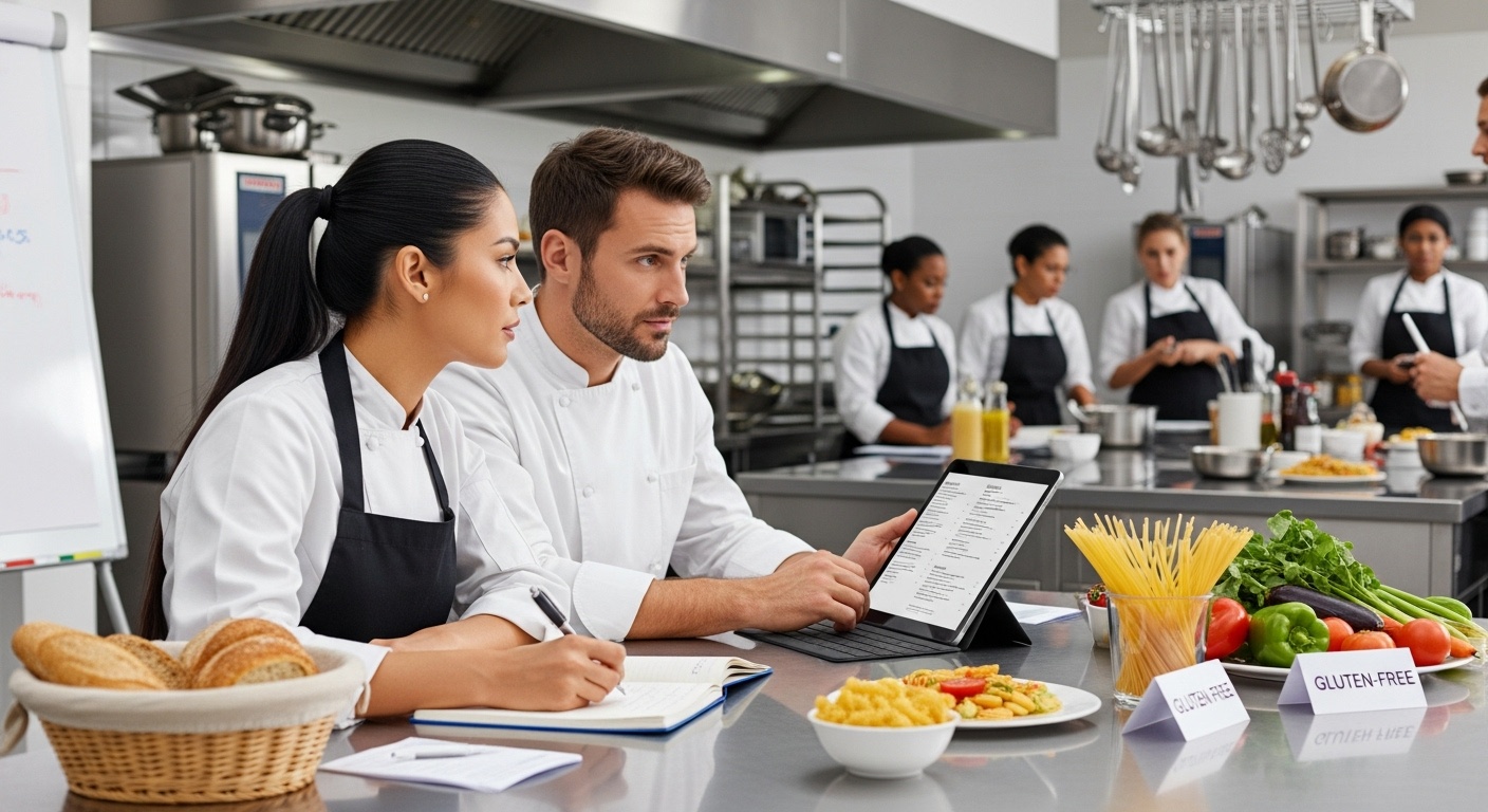 Gestión de menús sin gluten en hostelería
