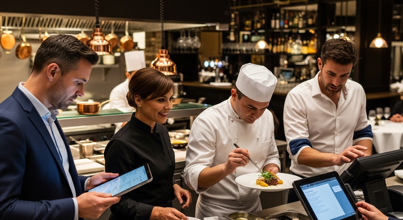 Gestión del negocio y servicios en restaurantes y bares