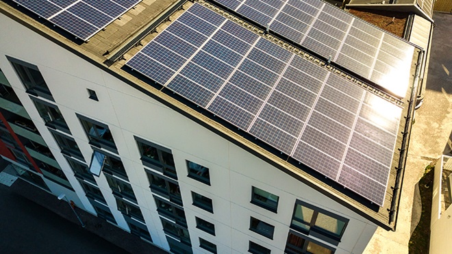 Instalación fotovoltaica en un edificio