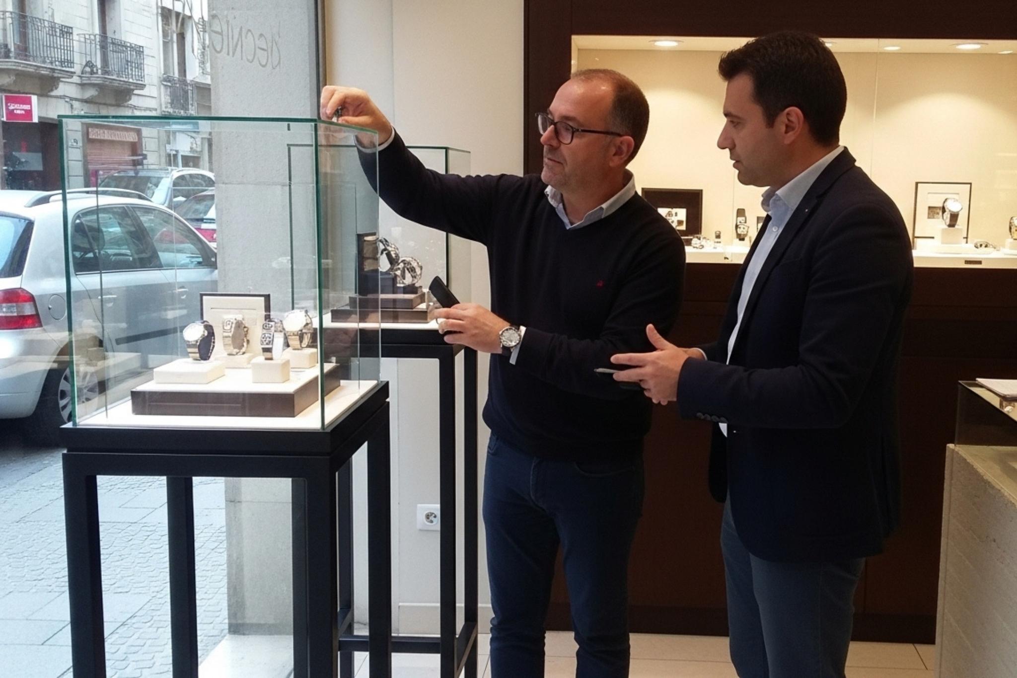 Escaparatismo en relojería y joyería