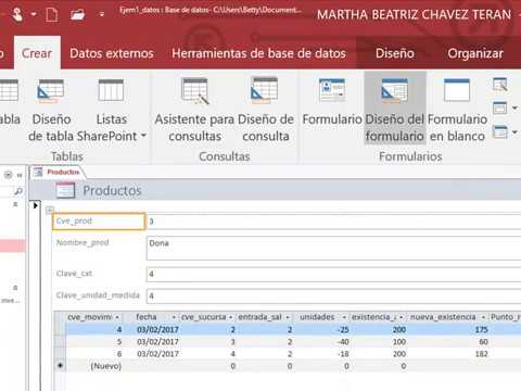 Formularios en Access 2016