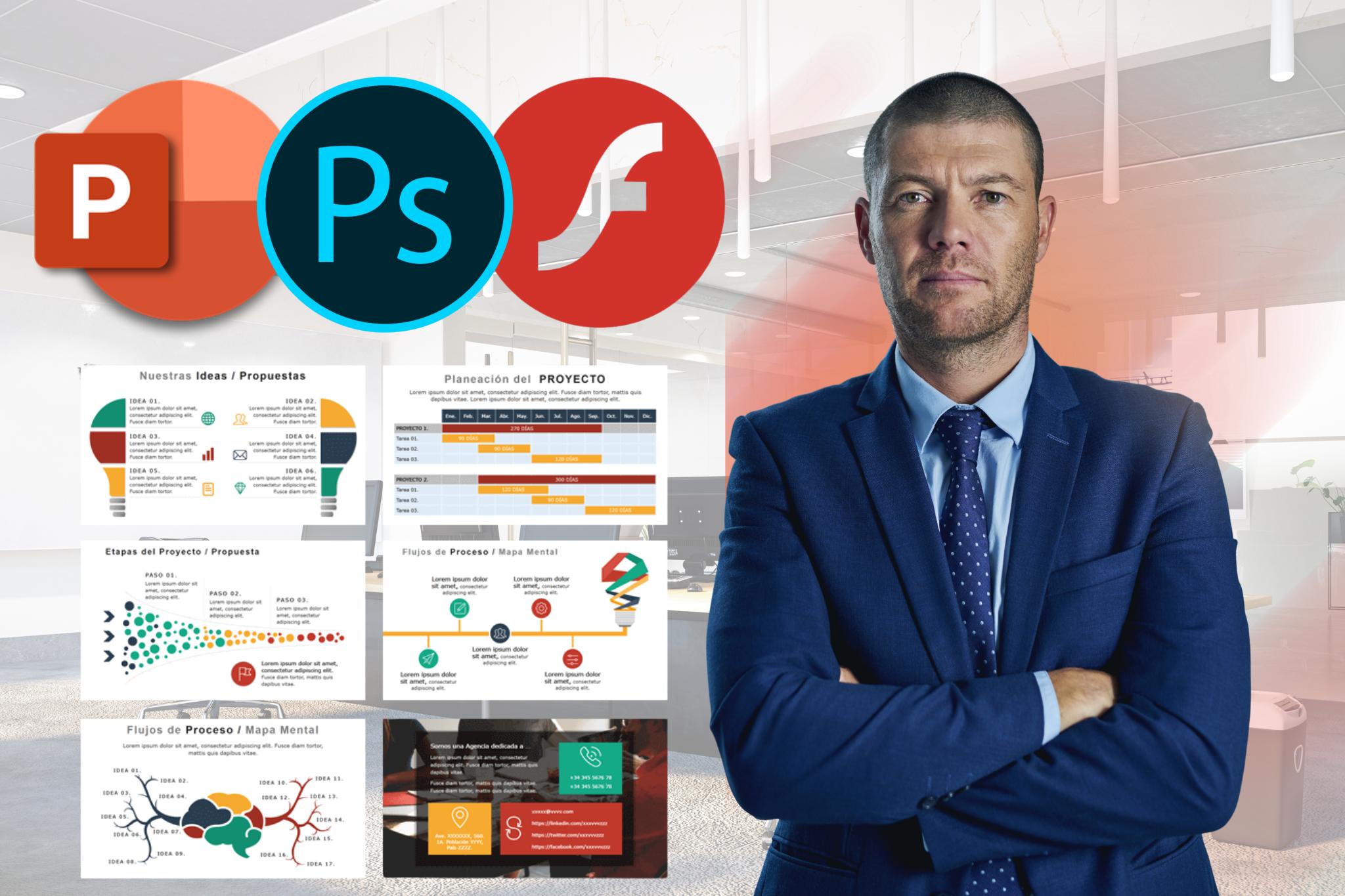 Curso online de Presentaciones avanzadas con PowerPoint - Photoshop y Flash