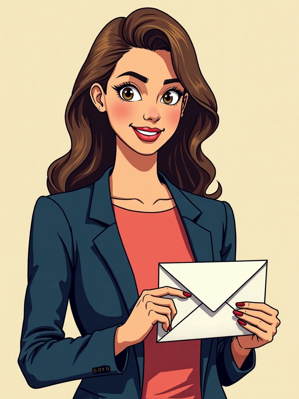 Ilustracion comic: profesional que usa de forma confidencial un canal interno de denuncias protegido.