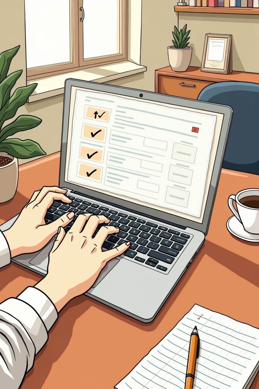 Realización de la prueba online en plataforma propia