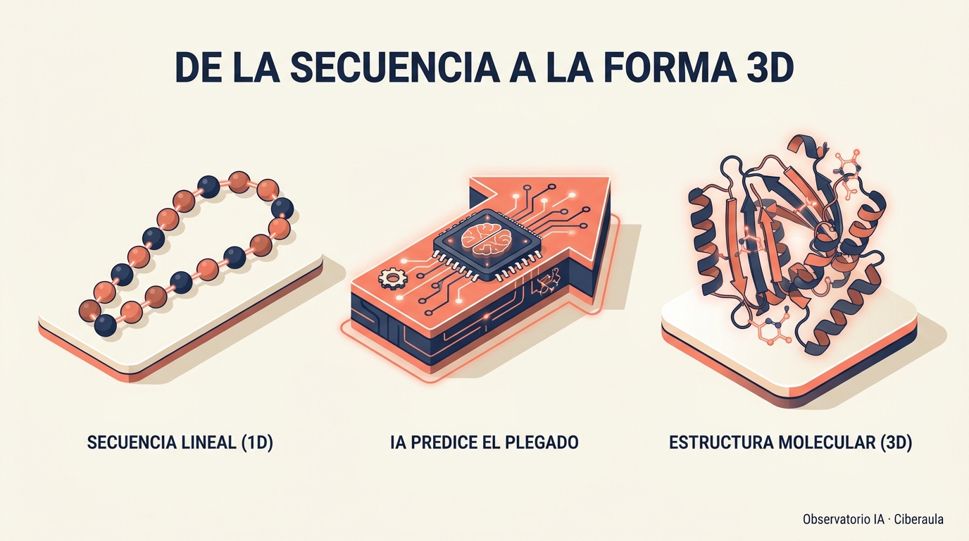 AlphaFold 3: la IA que predice las moléculas de la vida (y por qué te importa aunque no seas científico)